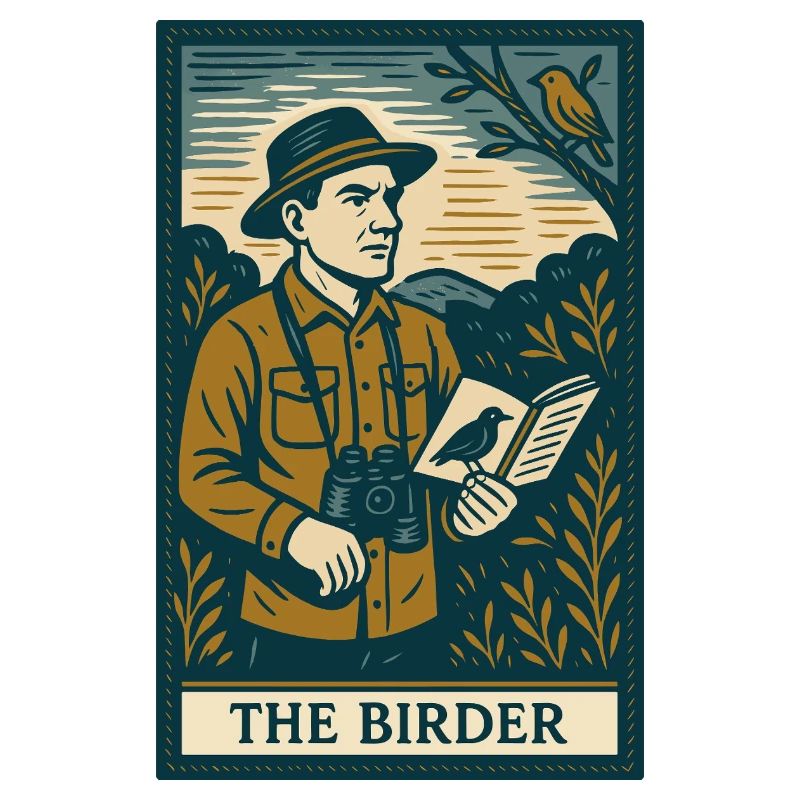 The Birdwatcher Illustration