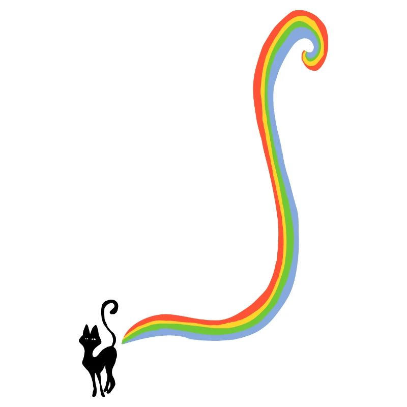 Regenbogen Katzen Pups