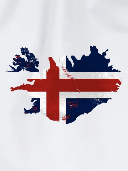 Iceland Flag Map