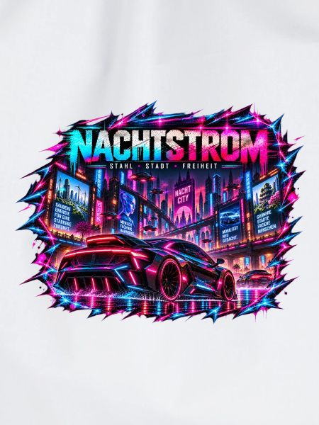 Nachtstrom Neonrenner Stadt