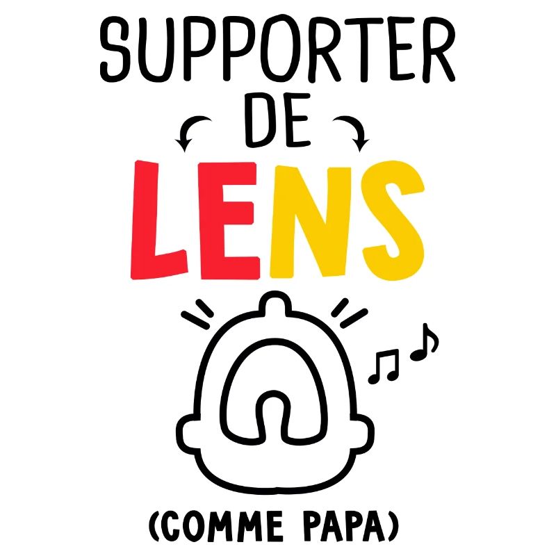 bébé supporter de Lens comme papa