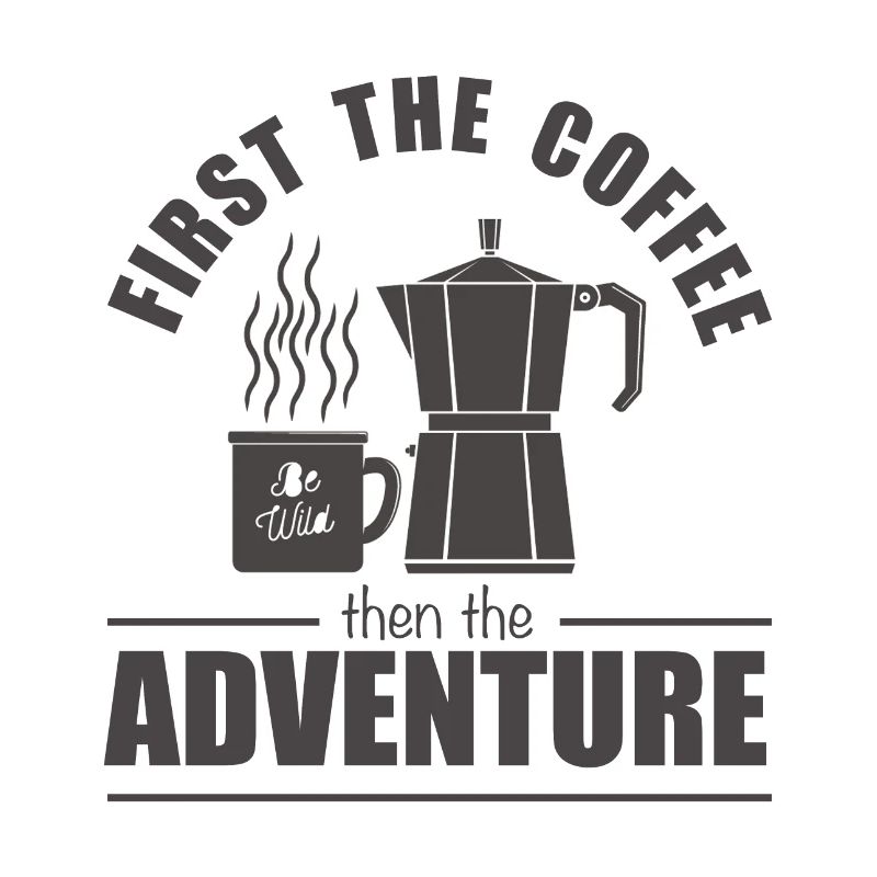 Camping coffee hiking mountains