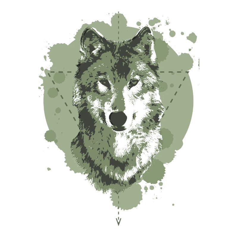 WOLF - GEOMETRY - GREEN