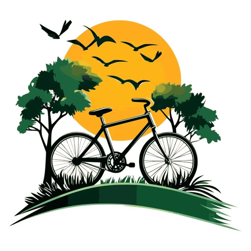 Bicycle in the sunset
