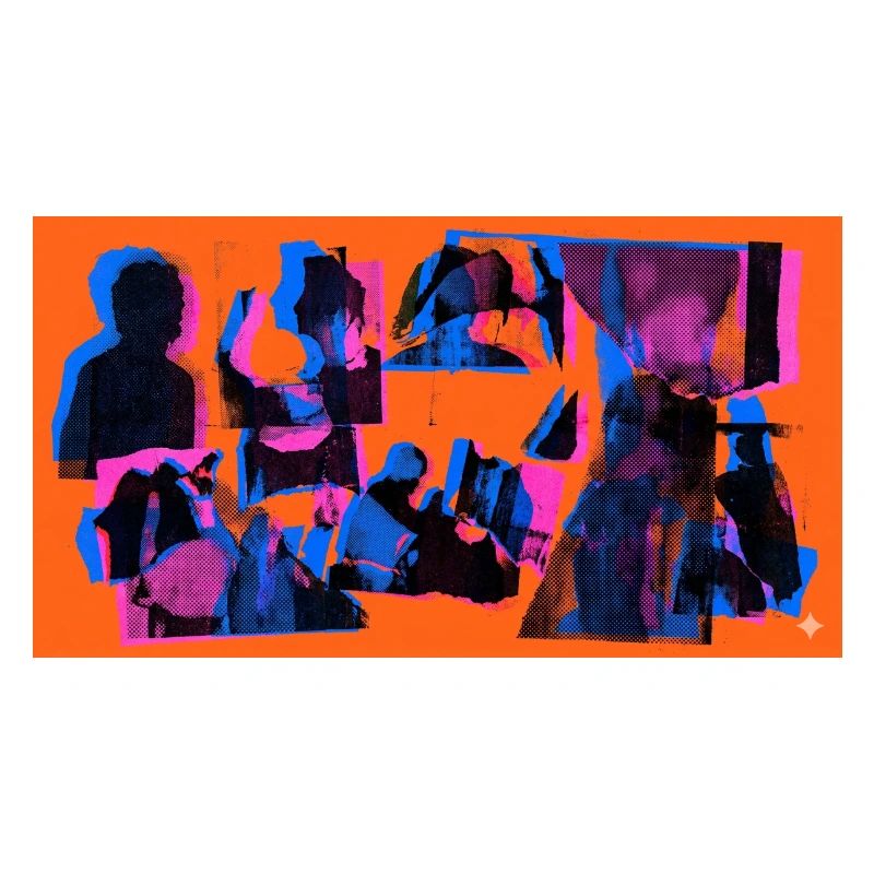 Collage Pop Silhouetten