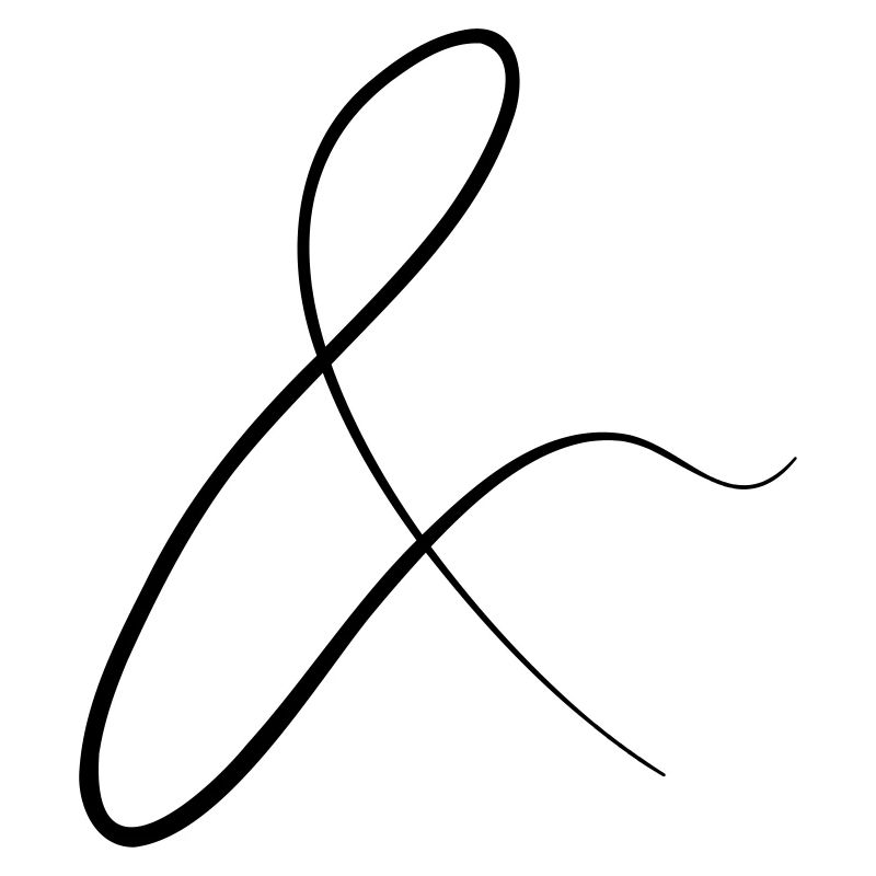 and characters in cursive script