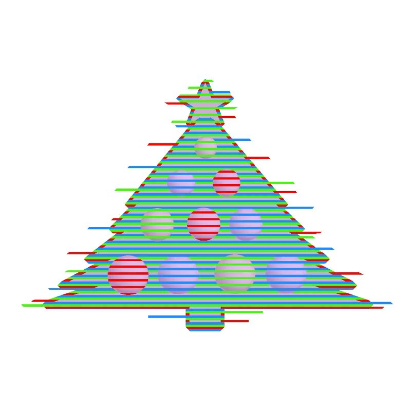 Christmas Tree Optical Illusion