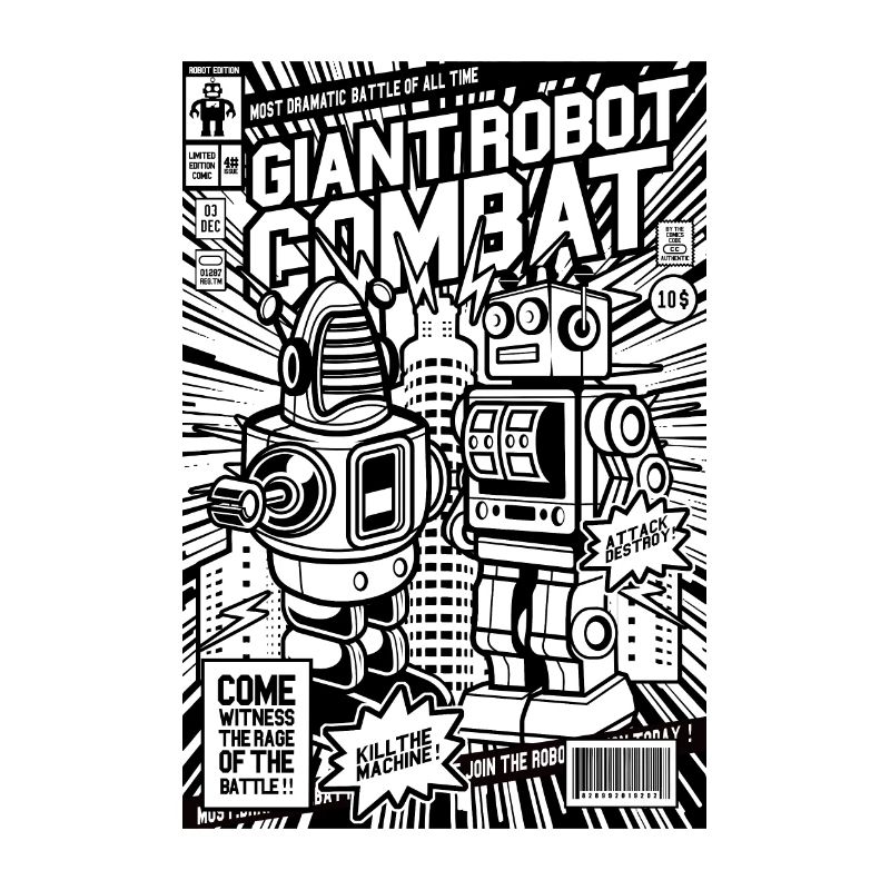 Combat de robot géant