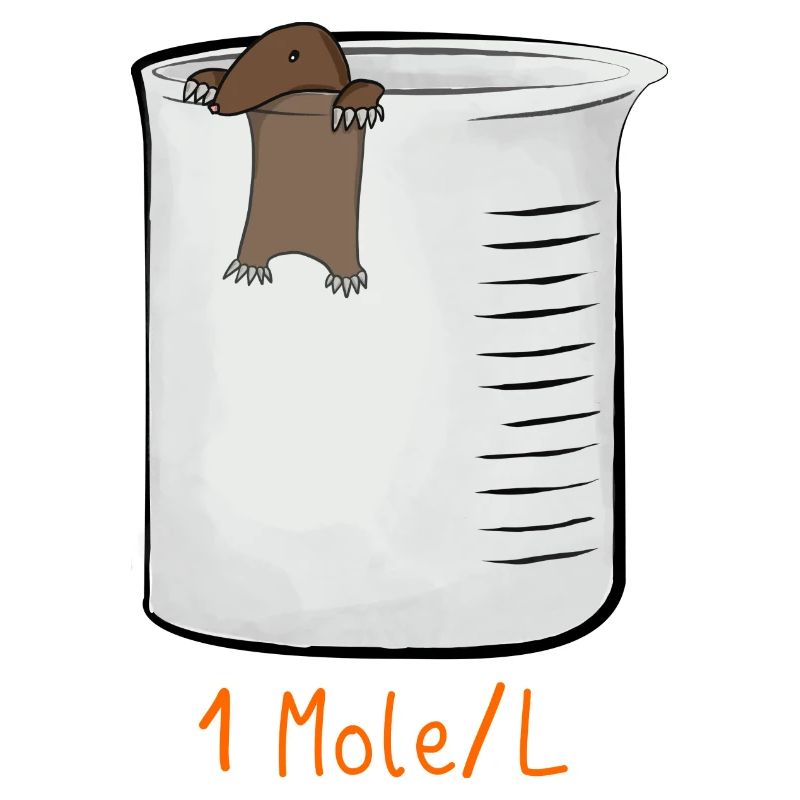1 mole per litre