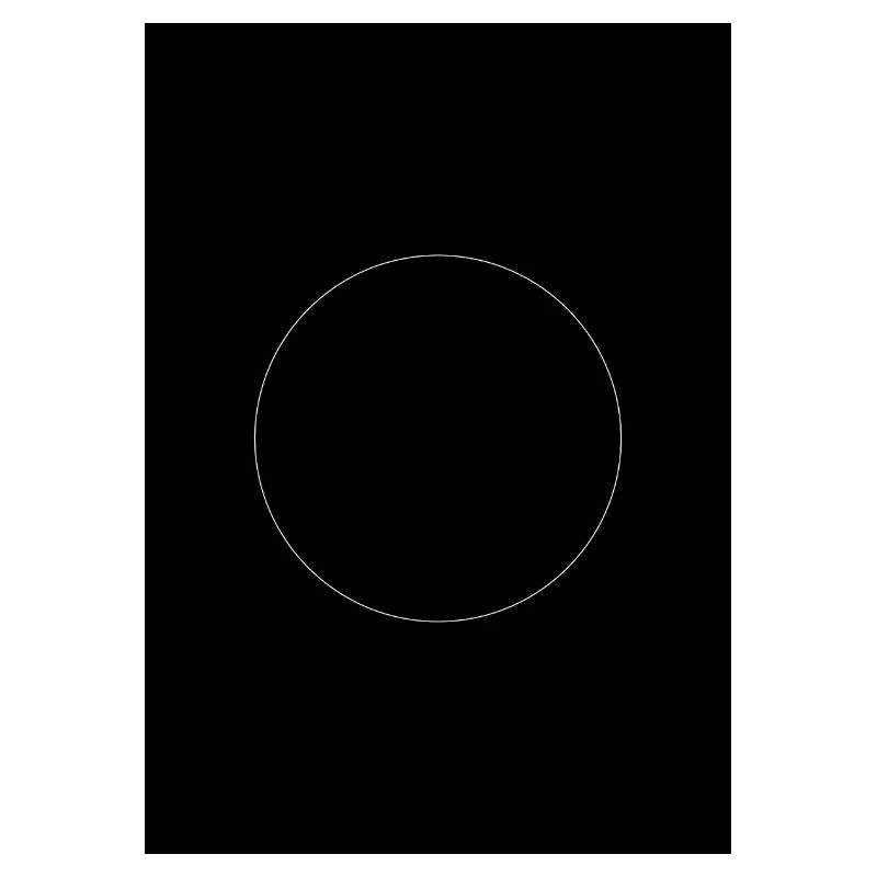 True black and circle