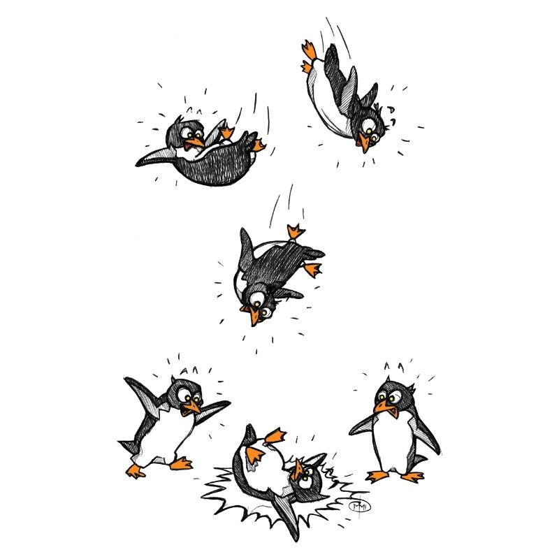 Penguins can not fly!