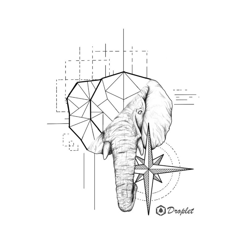 Geometric elephant
