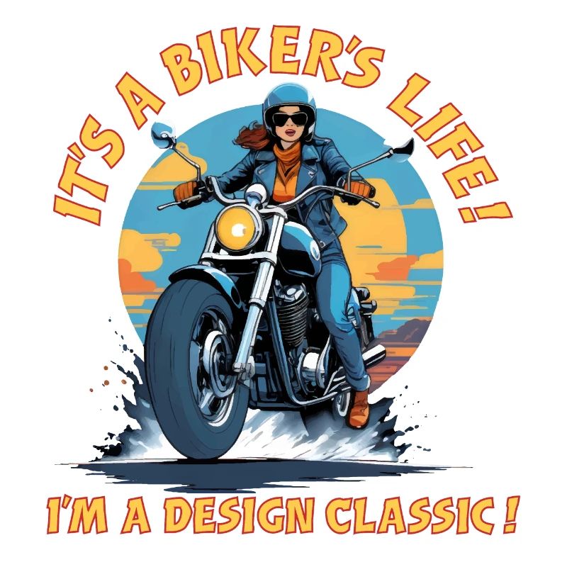 Es ist das Leben eines Bikers! Ich bin ein Design-Klassiker!