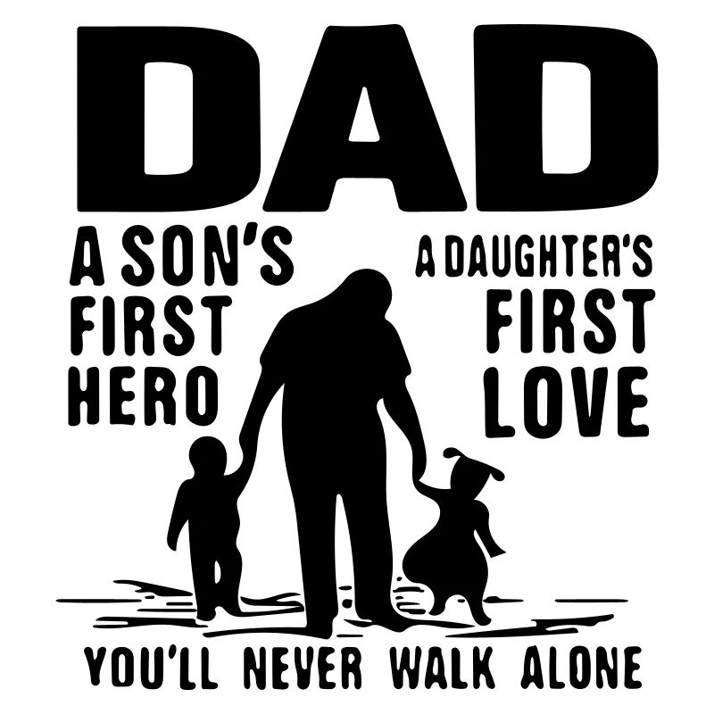 Papa, der erste Held eines Sohnes, die erste Liebe einer Tochter