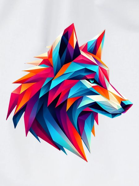 Polygon Wolf Kunst