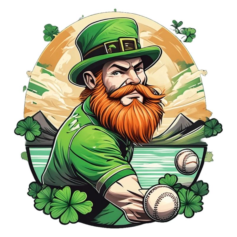 St. Patrick's Day Kleeblatt Baseball