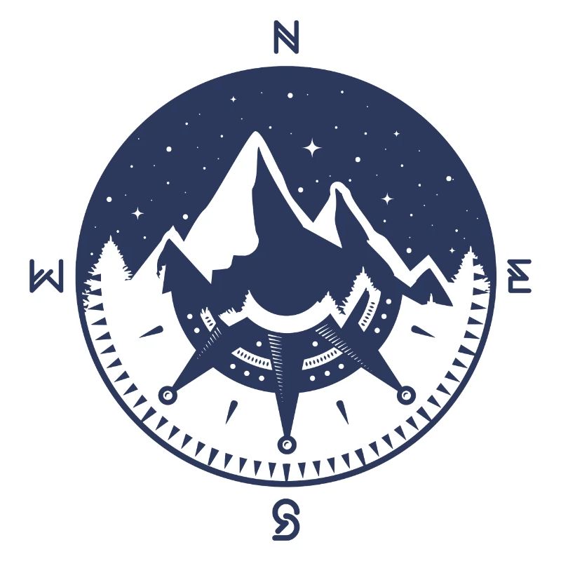 Compass Mountain Adventure blue