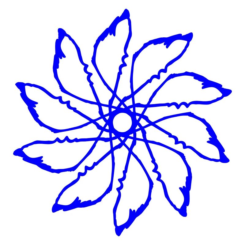 Random patterns circled Vectorgraphic