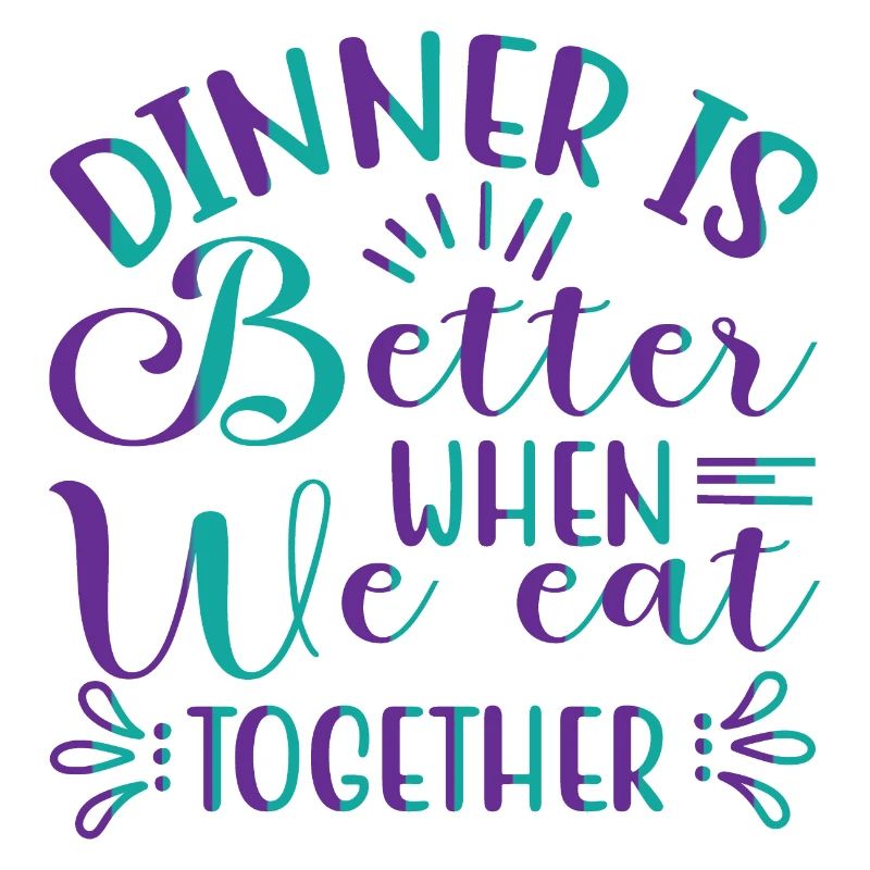 We eat together