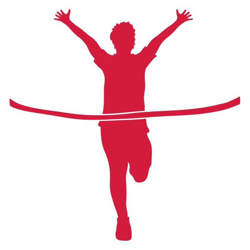 marathon cible arrivée bande rouge cible cible droite re