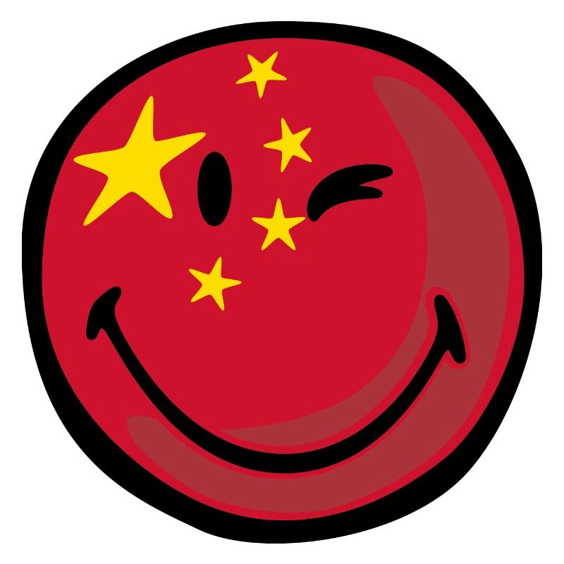 Smiley flag china