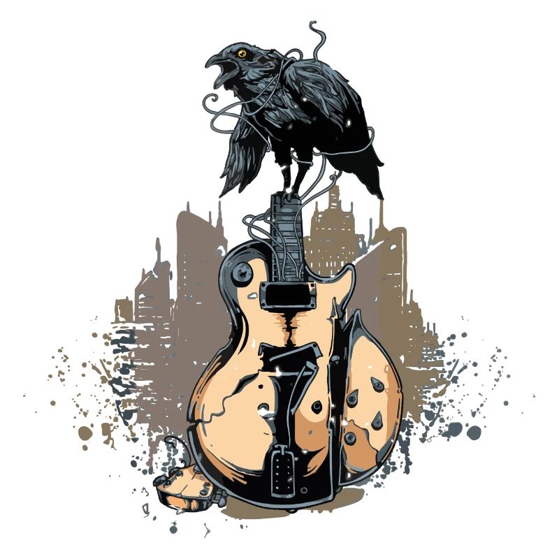 broken guitar