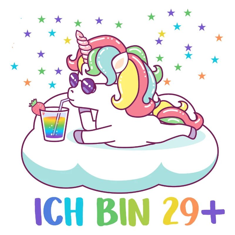 30.Geburtstag Einhorn Ich bin 29