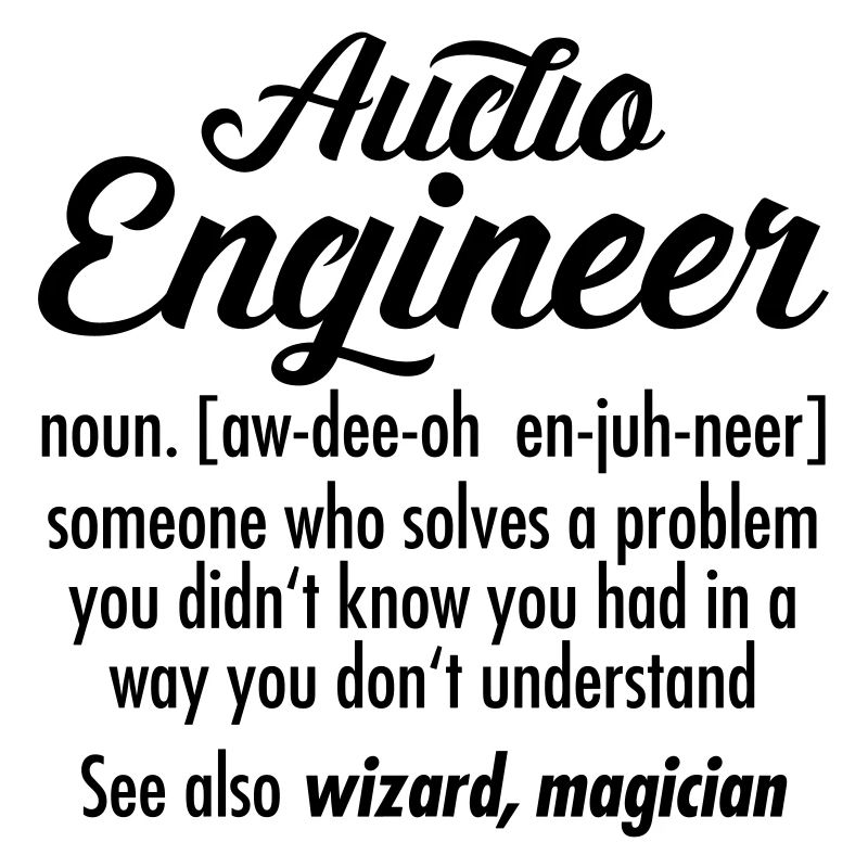 Audio Engineer - Definition