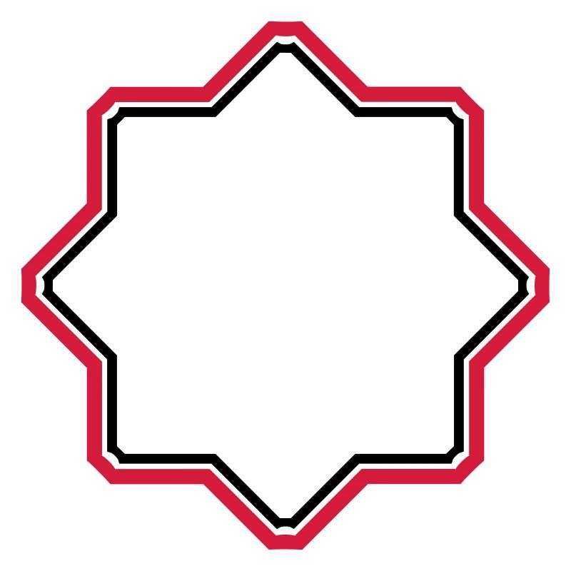 red star border frame text field write n