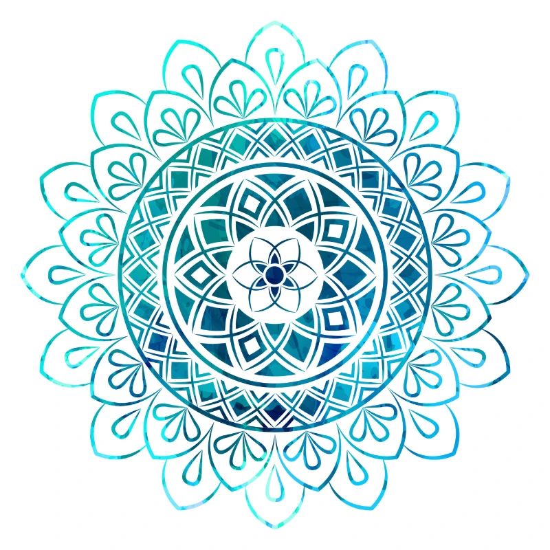 Mandala - Blau