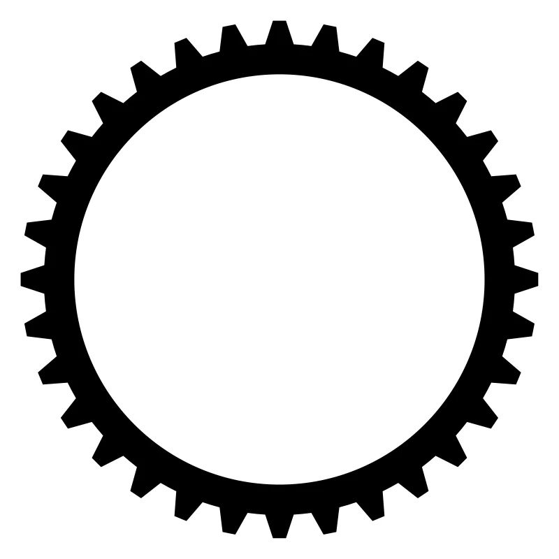 mechanical gear mechanical round serrated clockwork