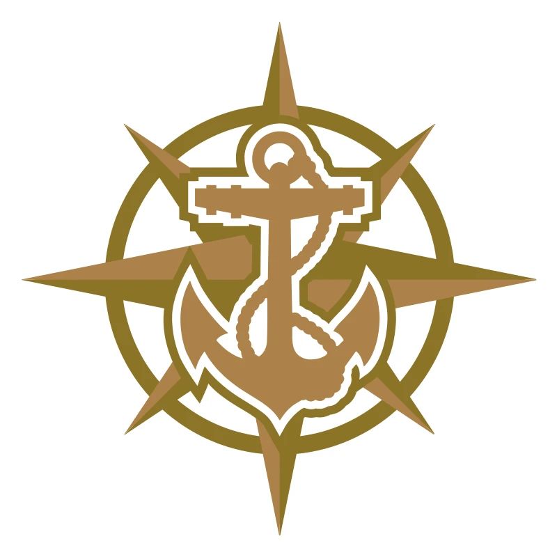 Anchor & Compass Rose