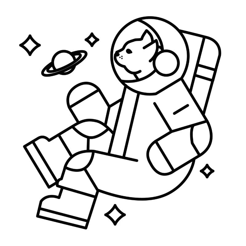 Astrocat - Chat astronaute - Chat de l'espace