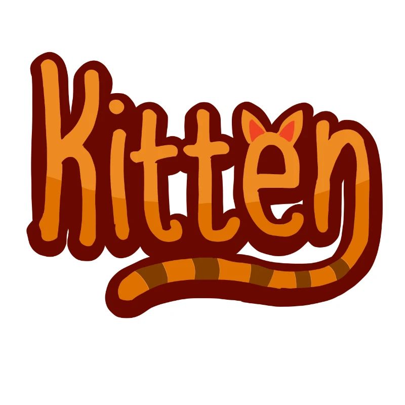 Kitten graphic design for cat lovers
