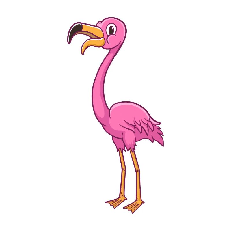 Cartoon Flamingo