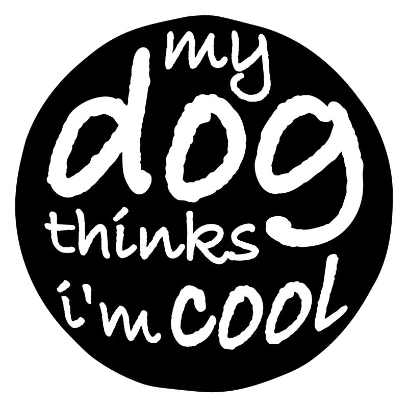 Dog thinks in the cool