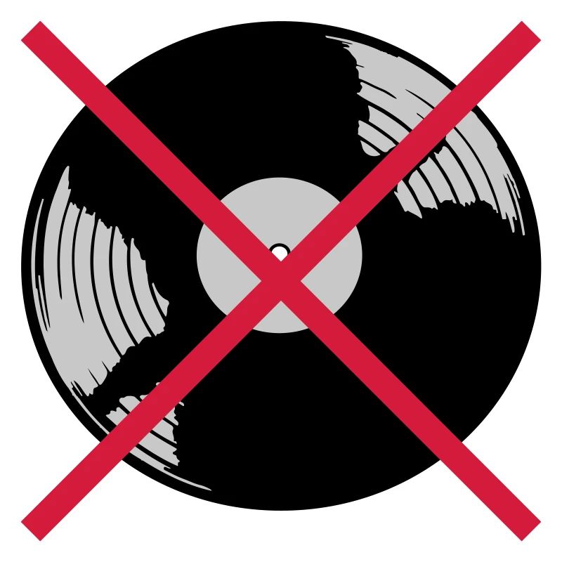 Musique de disque vinyle interdite