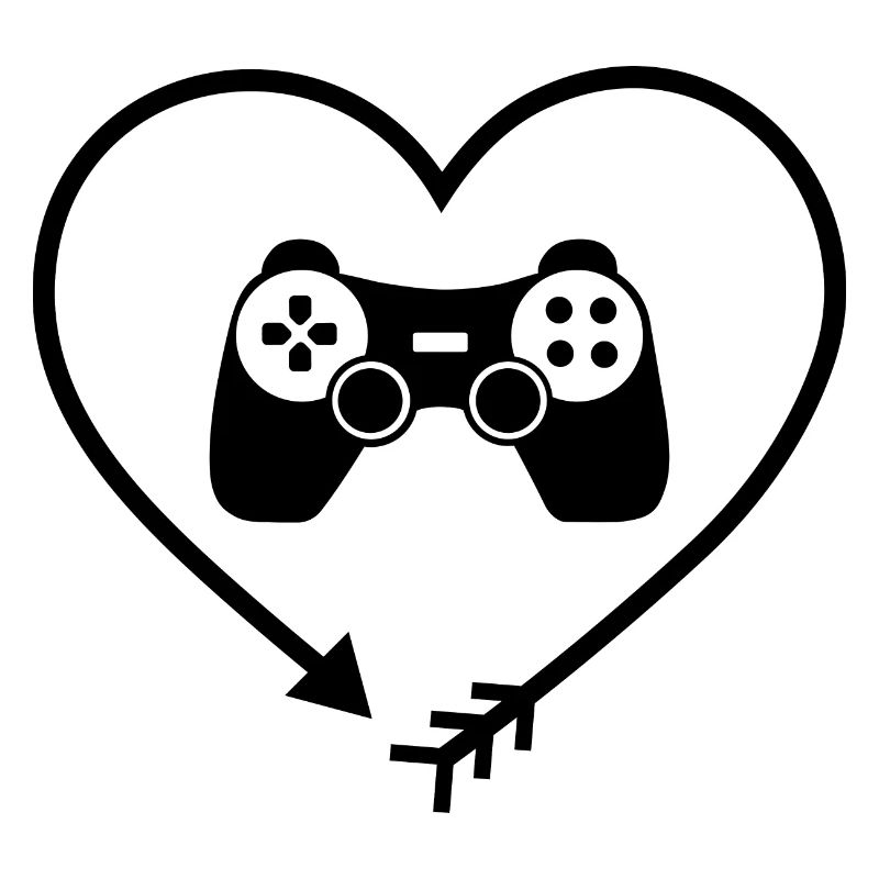 Flèche dans Heartshape et Jeu -