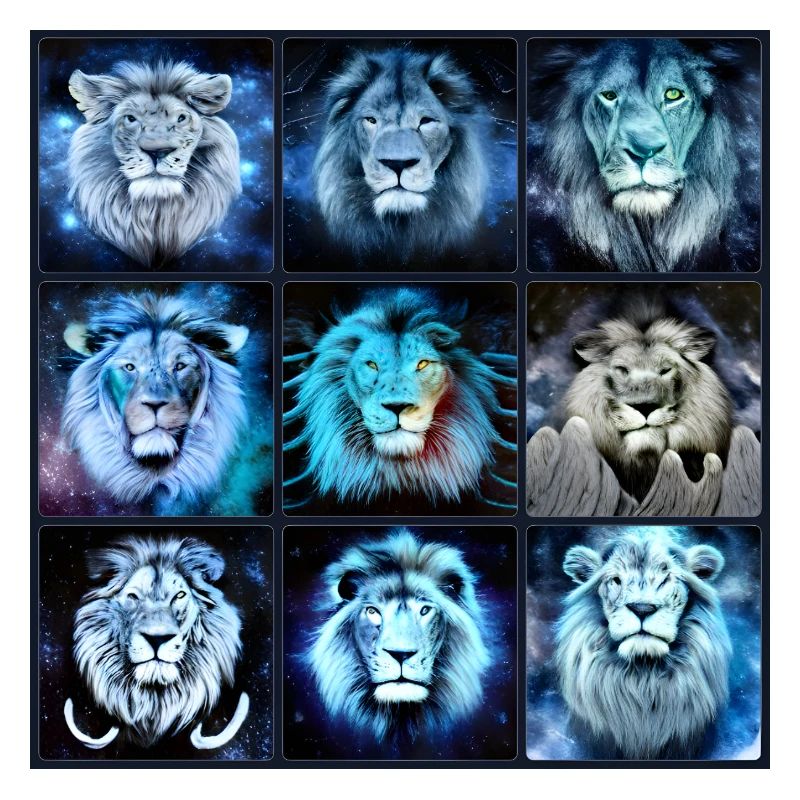 BLUE LION Collage