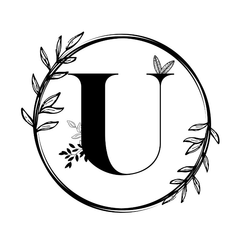 Blumenbuchstabe U