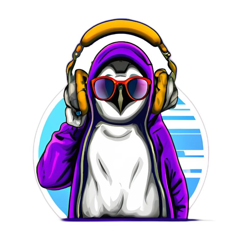 Cooler Pinguin mit Pullover