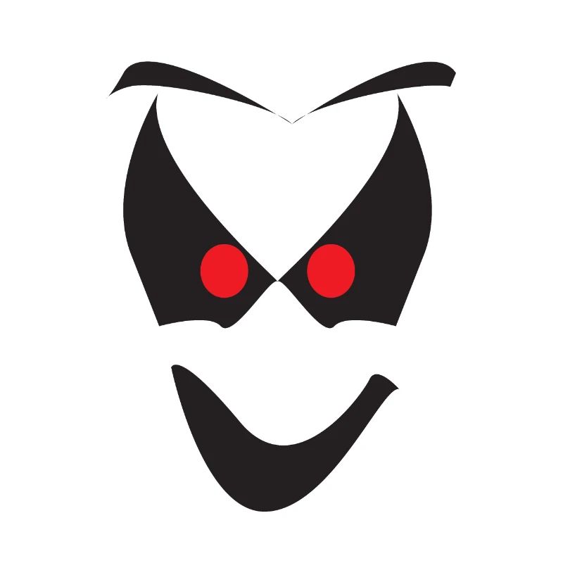 White Halloween Ghost Face