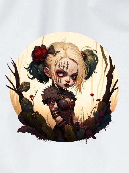 Dämonisches Mädchen mit Tattoo