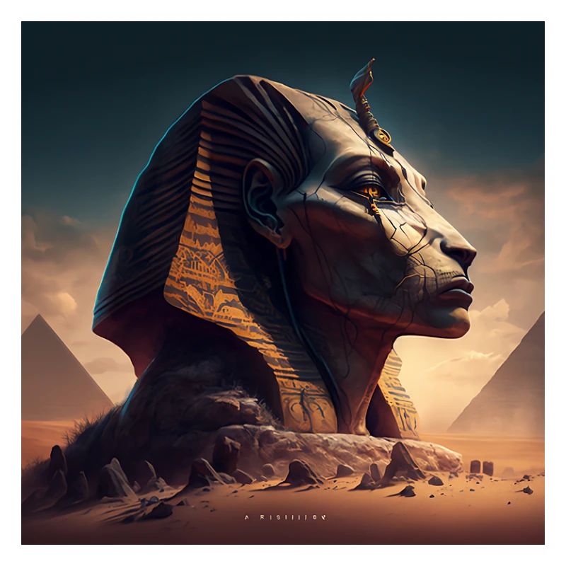 Transformierte Sphinix Staue