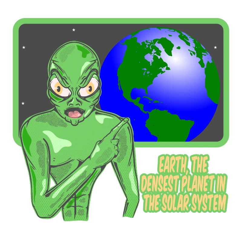 Die Erde ist ein dichter Planet