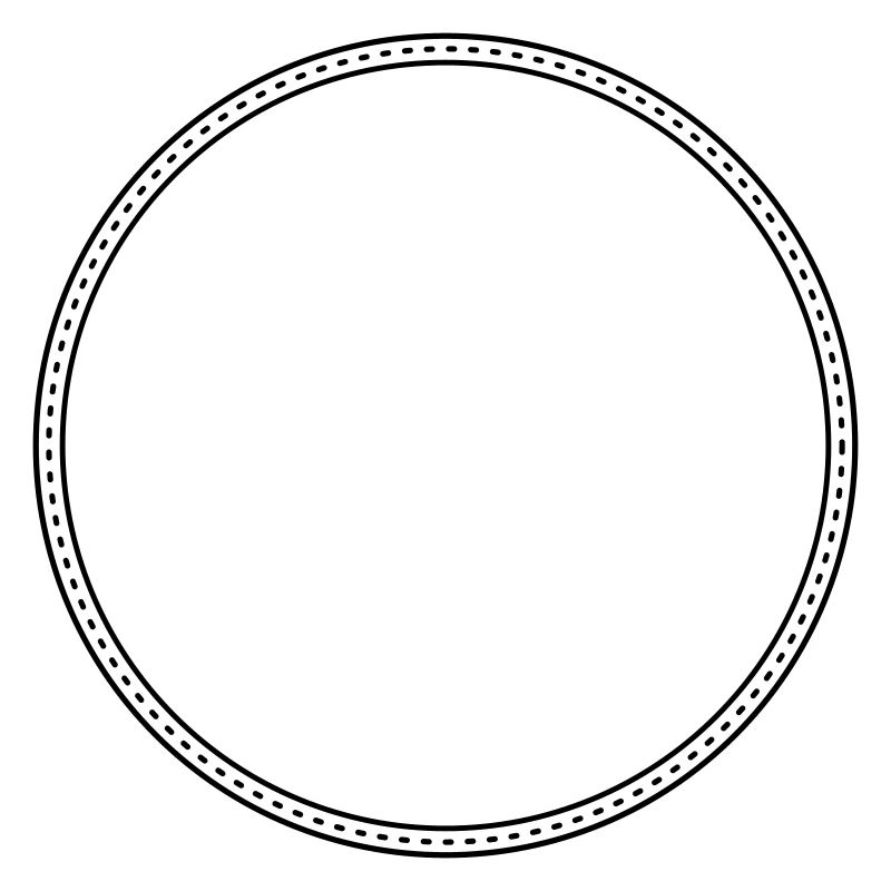 Points Circle Frame Decor