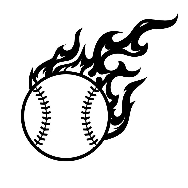 Baseball On Fire
