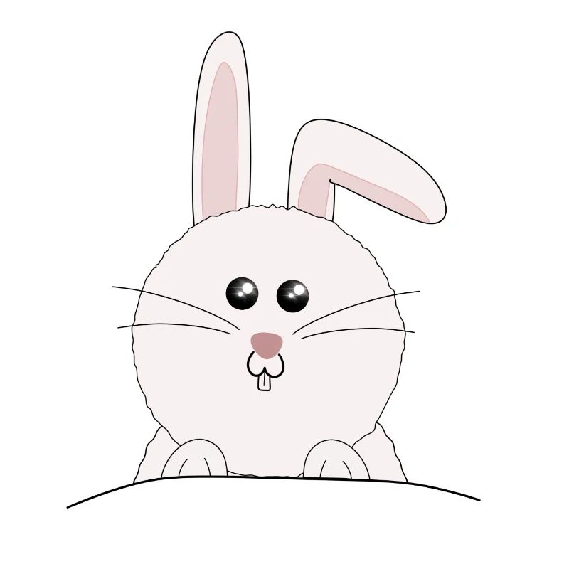 White, sweet bunny Easter