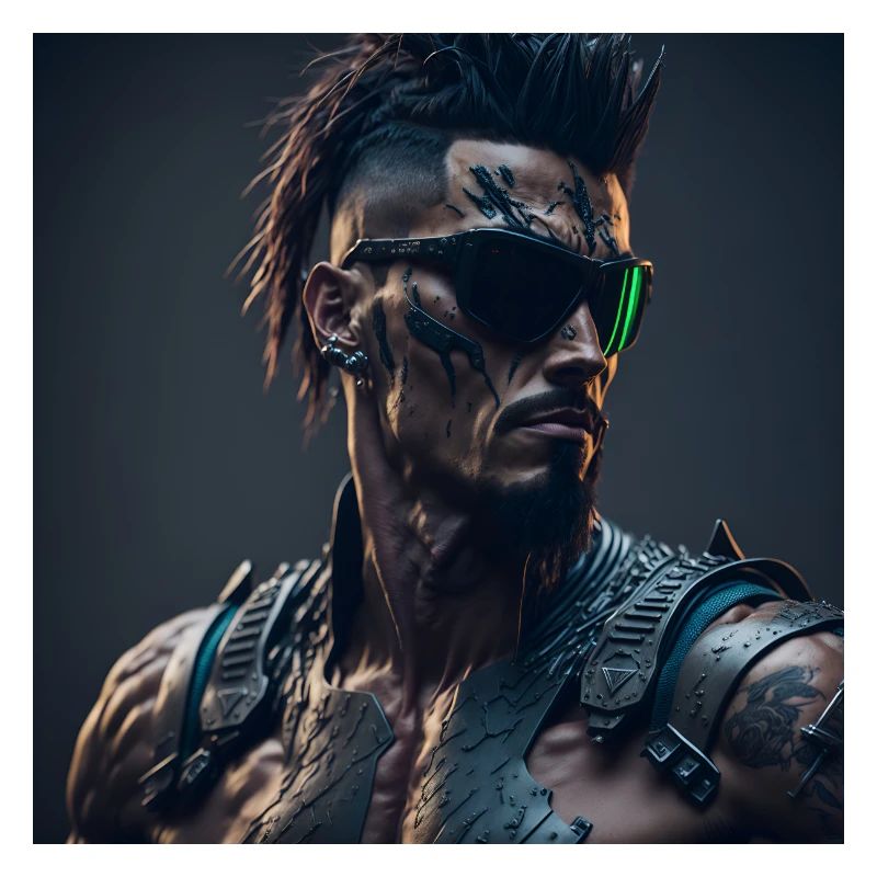 Future Cyberpunkt Warrior