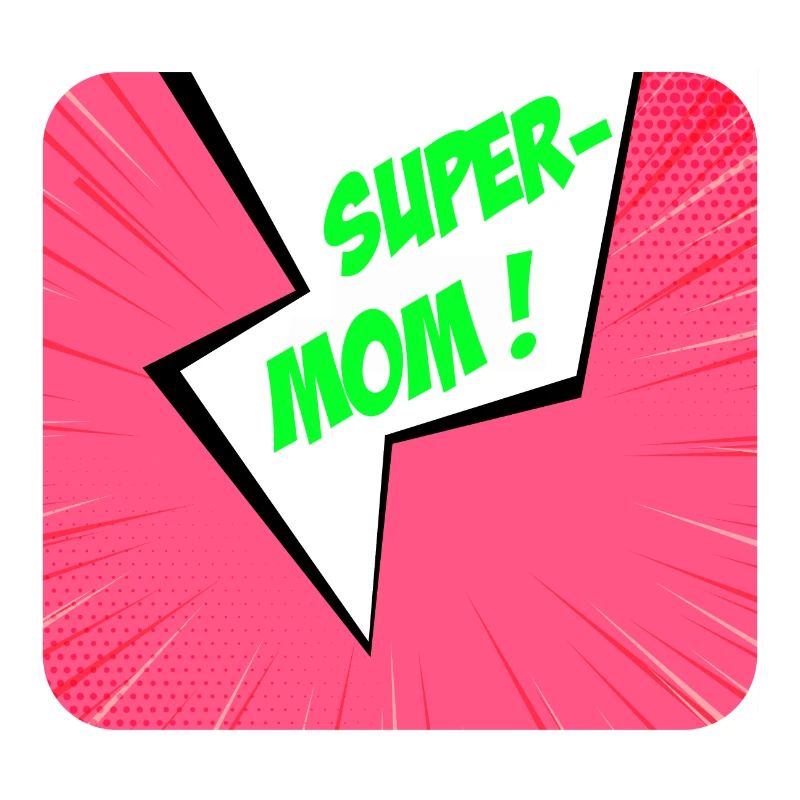 Supermom, Superheldin. Beste Mama. Comicbuch.